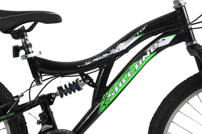 Salcano Hector 24 Inch Wheel Kids Bike Black Green-2