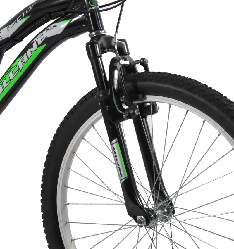 Salcano Hector 24 Inch Wheel Kids Bike Black Green-3