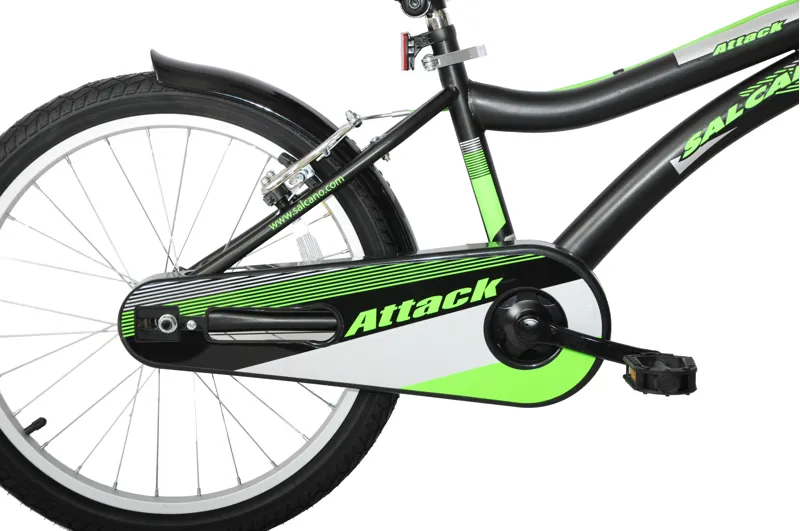 Salcano Attack 20 Inch Kids Bike Black Green-1