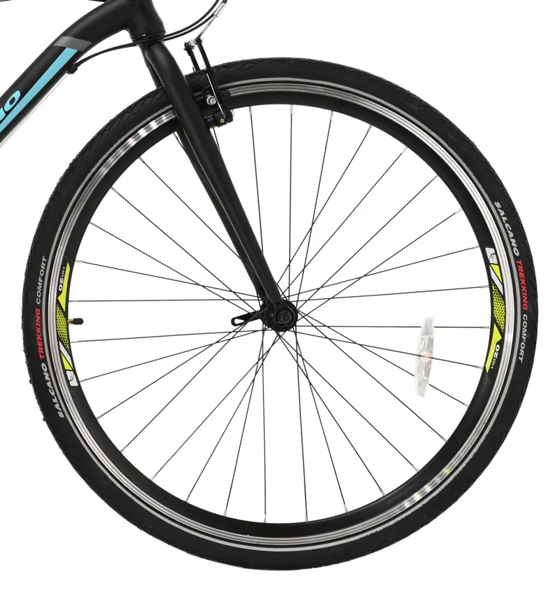 Salcano City Explorer 700c Sports Hybrid Bike Black/Turquoise-2