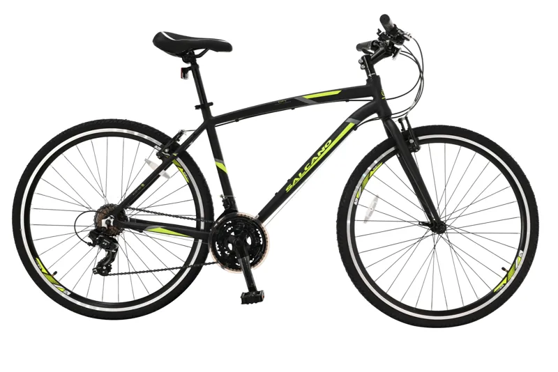 Salcano City Explorer 700c Sports Hybrid Bike Black/Yellow