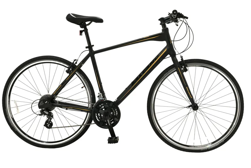 Salcano City Wind 700c Sports Hybrid Bike Black/Yellow