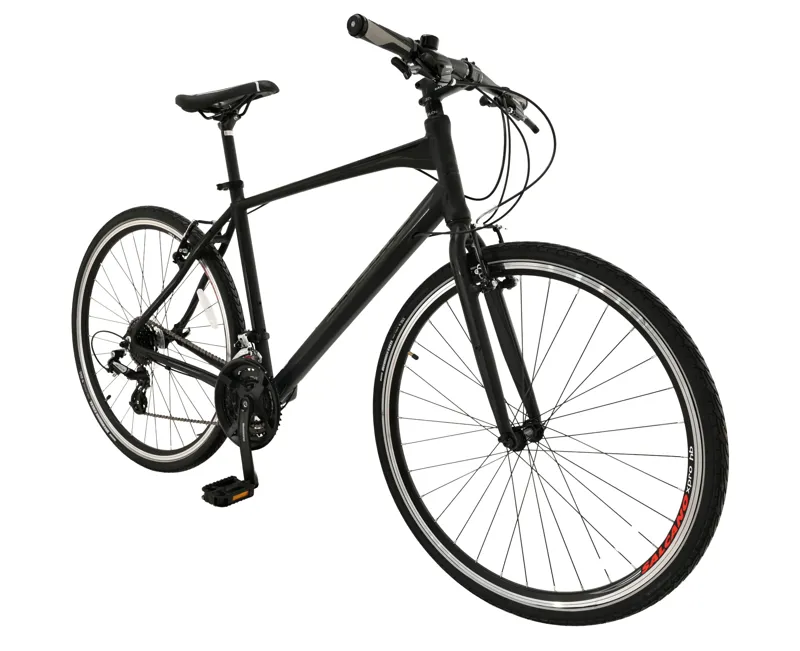 Salcano City Wind 700c Sports Hybrid Bike Black-1