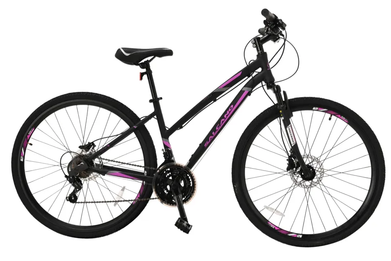 Salcano City Explorer 700c Sports Hybrid Bike Black/Purple