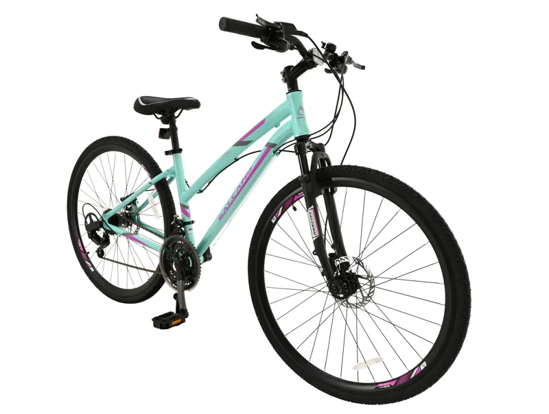 Salcano City Explorer 700c Sports Hybrid Bike Turquoise/Purple-1