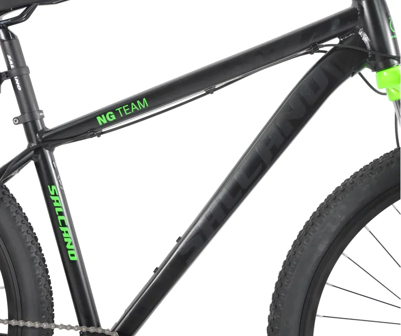 Salcano NG Team 100 1x9 29er Mountain Bike Black/Green-2
