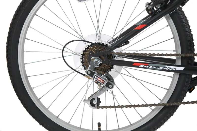 Salcano Excel 24 Inch Wheel Kids Bike Black Red-4