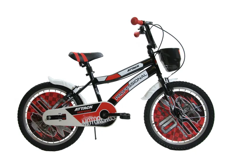 Professional Attack 20 Inch Wheel Kids Bike Black Red-1