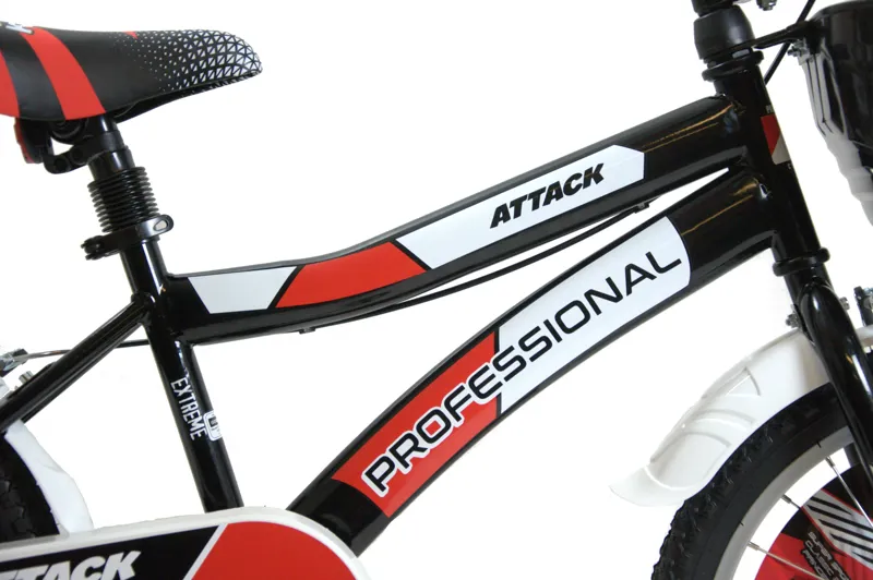 Professional Attack 20 Inch Wheel Kids Bike Black Red-2