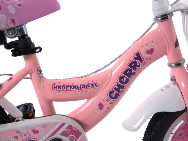 Professional Cherry 14 Inch Wheel Kids Bike Pink-2