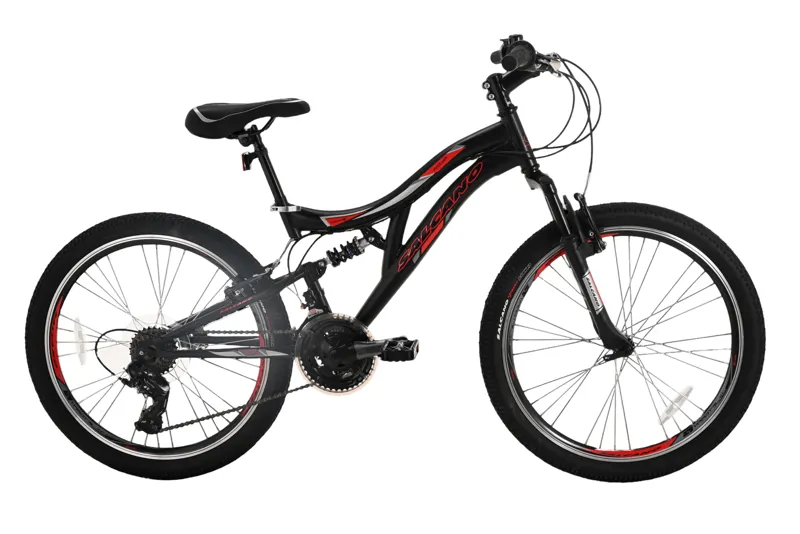 Salcano Nova 24 Inch Wheel Kids Bike Black/Red