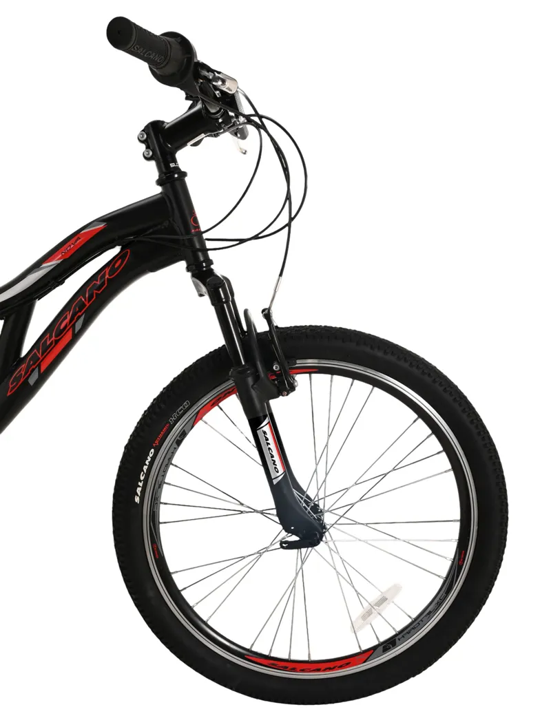 Salcano Nova 24 Inch Wheel Kids Bike Black/Red-4