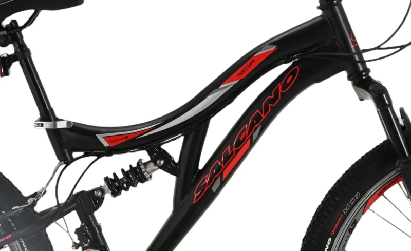 Salcano Nova 24 Inch Wheel Kids Bike Black/Red-2