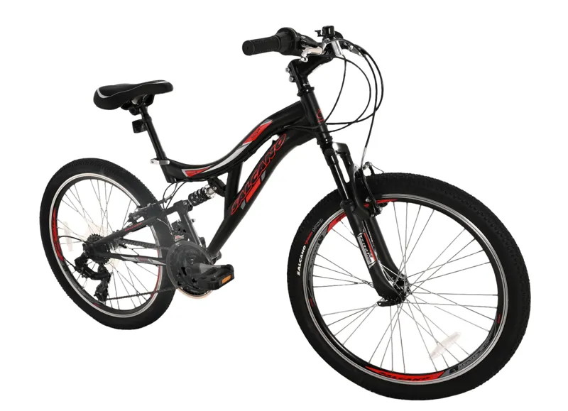 Salcano Nova 24 Inch Wheel Kids Bike Black/Red-1