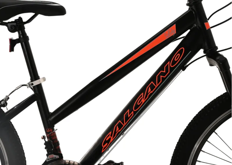 Salcano Lily HT 24 Inch Wheel Kids Bike Black/Orange-2