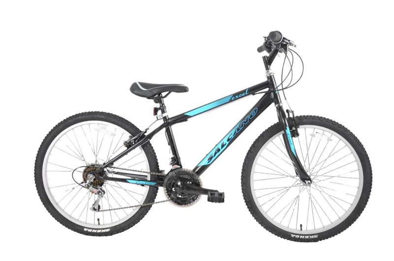 Salcano Excel 24 Inch Wheel Kids Bike Black/Blue