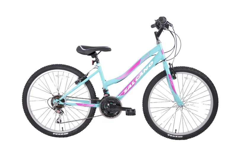 Salcano Excel 24 Inch Wheel Kids Bike Turquoise/Purple