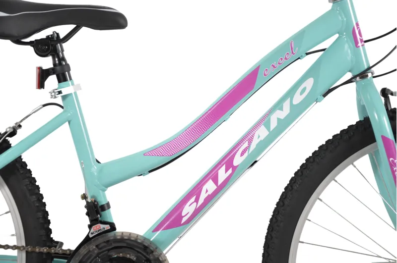 Salcano Excel 24 Inch Wheel Kids Bike Turquoise/Purple-2