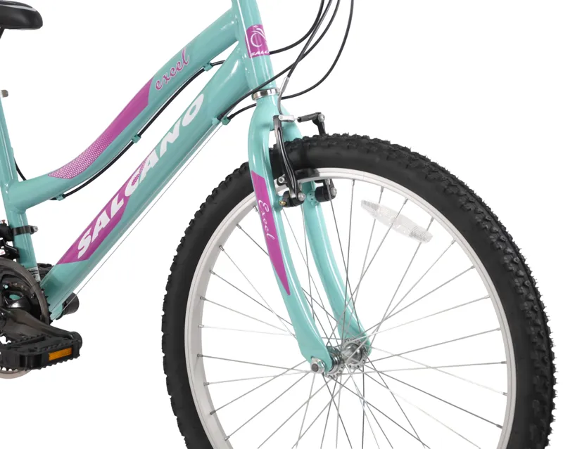 Salcano Excel 24 Inch Wheel Kids Bike Turquoise/Purple-4