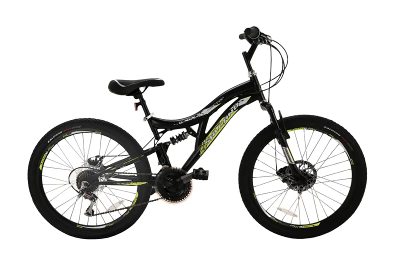 Salcano Hector 24 Inch Wheel Kids Bike Black/Yellow Disc