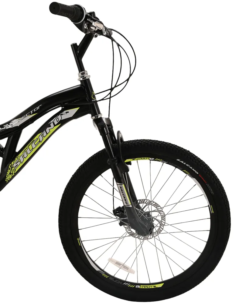 Salcano Hector 24 Inch Wheel Kids Bike Black/Yellow Disc-4