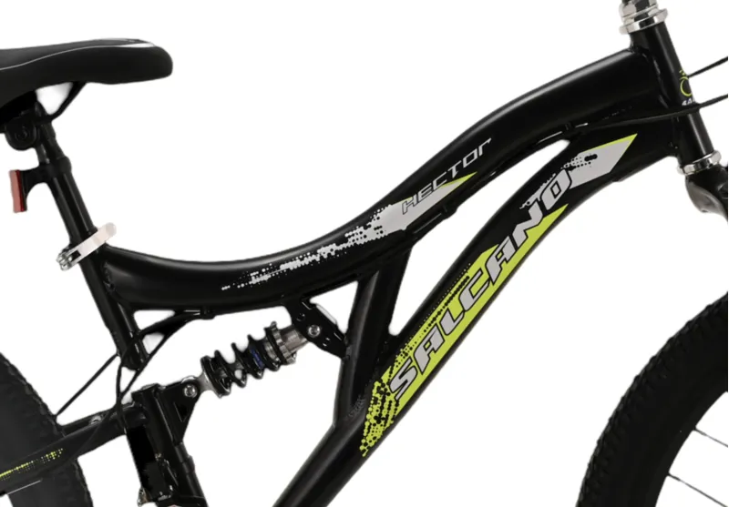 Salcano Hector 24 Inch Wheel Kids Bike Black/Yellow Disc-2