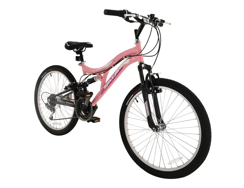 Salcano Helen 24 Inch Wheel Kids Bike Pink/Purple