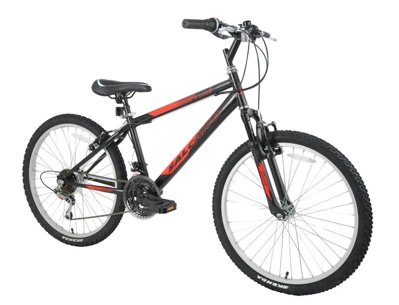 Salcano Excel HT 24 Inch Wheel Kids Bike Black/Red-1