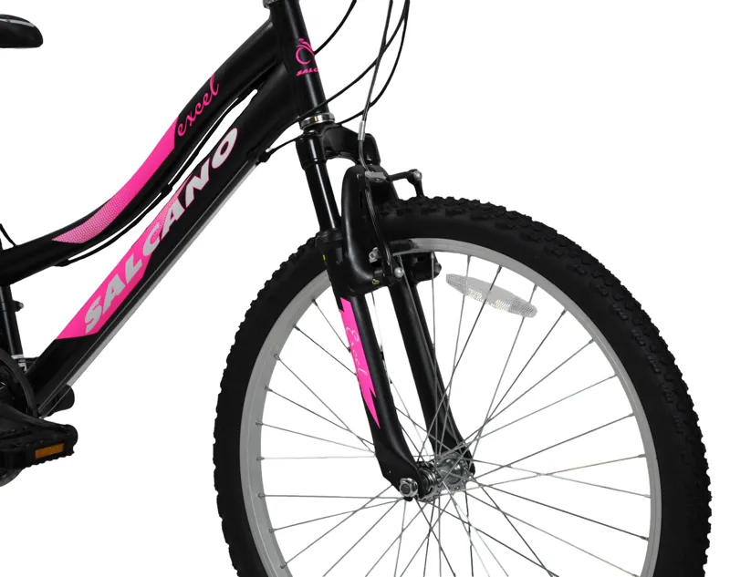 Salcano Excel HT 24 Inch Wheel Kids Bike Black/Pink-3