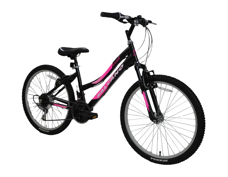 Salcano Excel HT 24 Inch Wheel Kids Bike Black/Pink-1