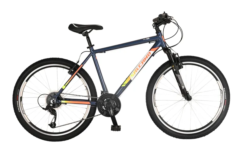 Salcano NG500 26 Inch Wheel Mountain Bike Blue/Orange
