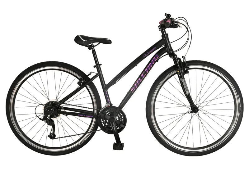 Salcano City Explorer V 700c Sports Hybrid Bike Black/Purple