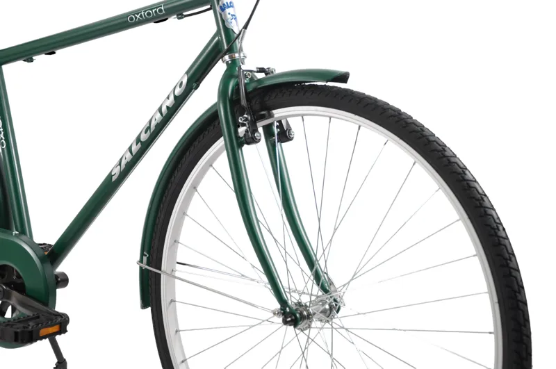 Salcano Oxford 700c 19 Inch Commuter Hybrid Bike Green-3