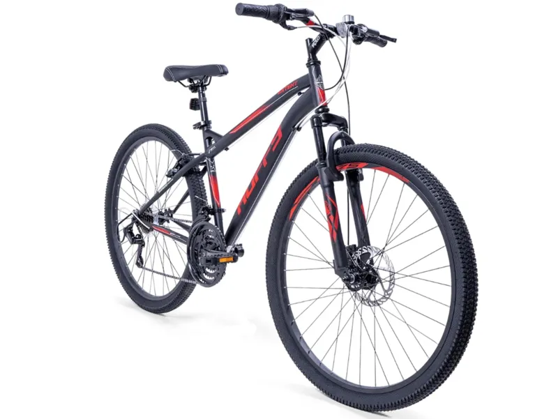 Huffy Extent 27.5 Inch Wheel Mountain Bike Black/Red-2