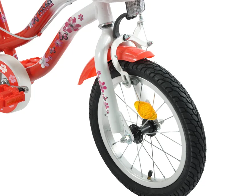 Volare Lovely 14 Inch Wheel Kids Bike Red/White-3