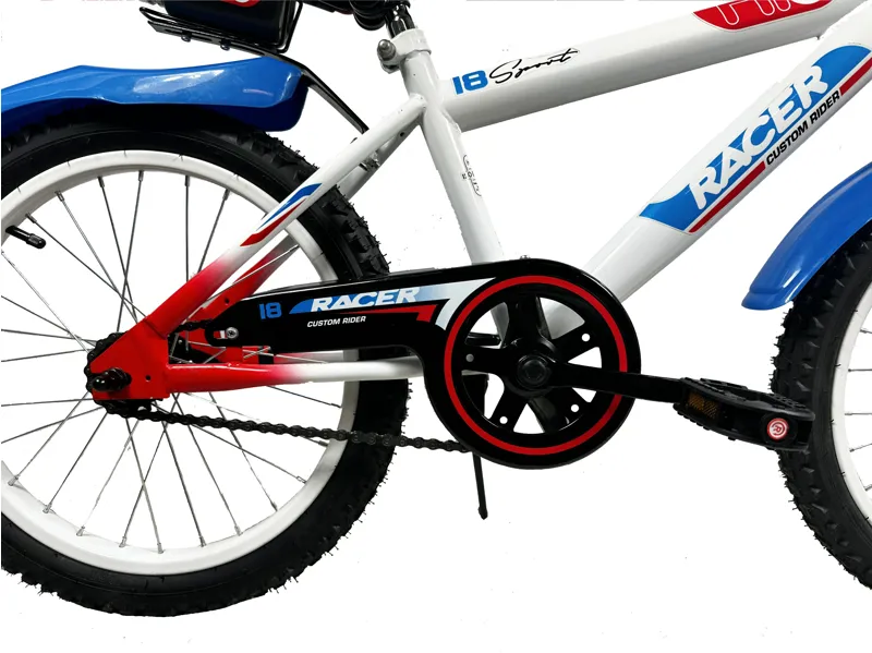 Hi5 Racer 18 Inch Wheel Kids Bike  White Blue Red-1