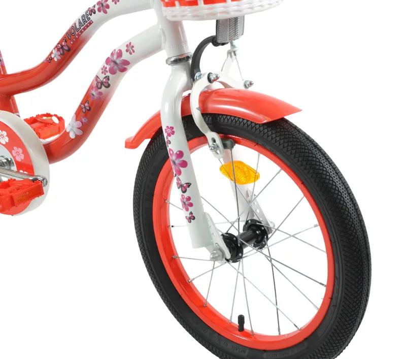 Volare Lovely 16 Inch Wheel Kids Bike Red/White-3