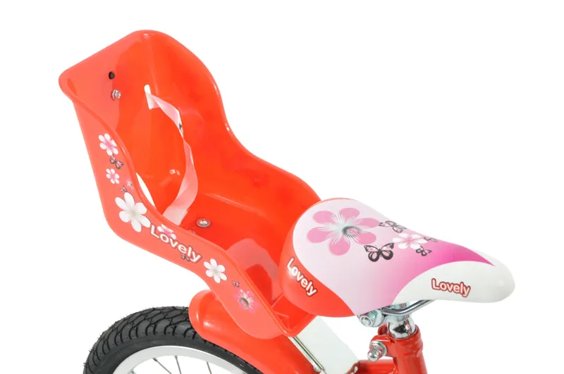 Volare Lovely 14 Inch Wheel Kids Bike Red/White-6
