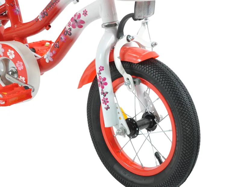 Volare Lovely 14 Inch Wheel Kids Bike Red/White-3