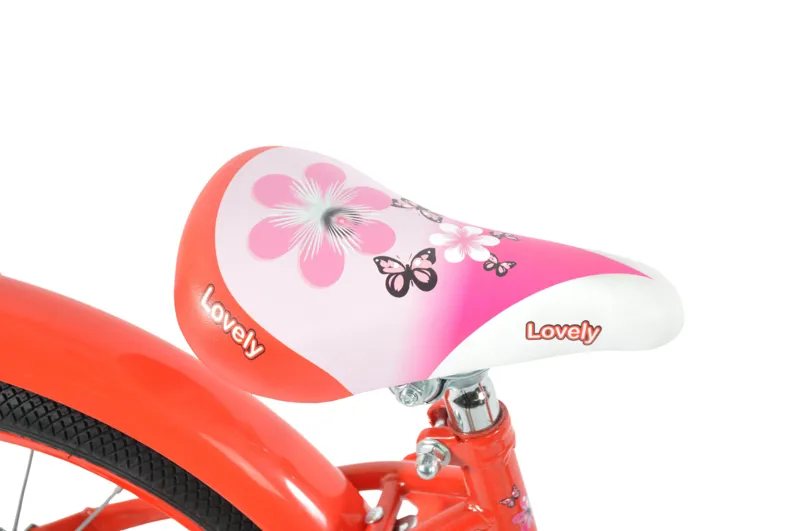 Volare Lovely 18 Inch Wheel Kids Bike Red/White-6