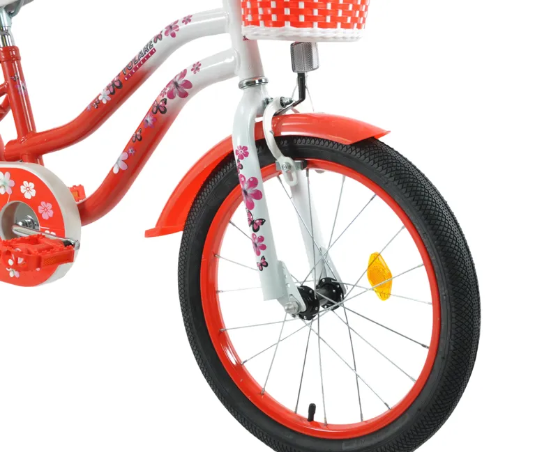 Volare Lovely 18 Inch Wheel Kids Bike Red/White-3