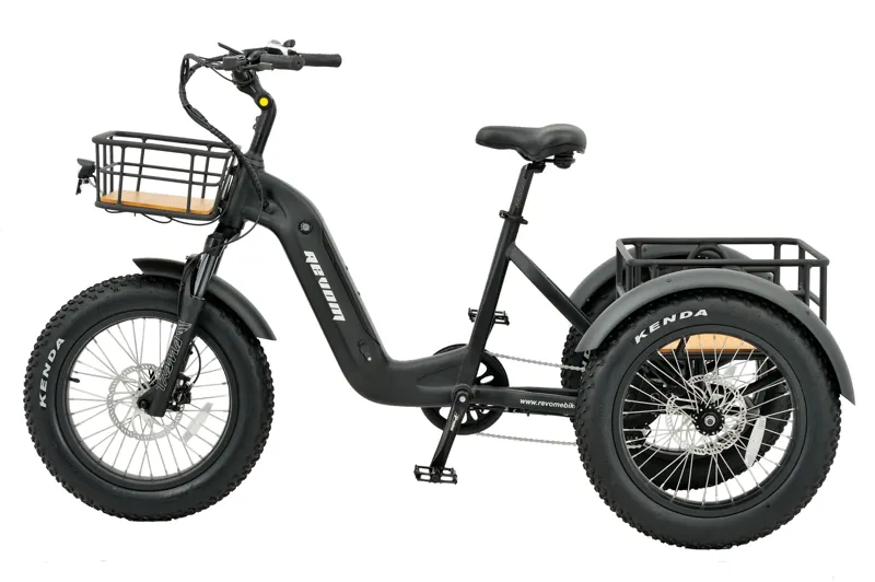 Revom T2 Fat Tyre Electric Mountain Trike Black-1