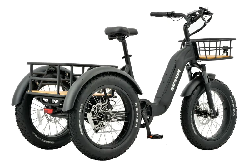 Revom T2 Fat Tyre Electric Mountain Trike Black-2