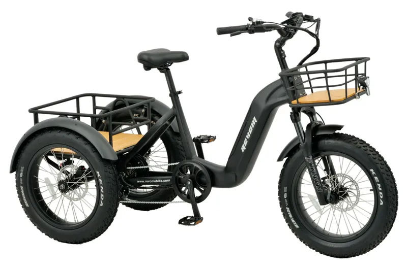Revom T2 Fat Tyre Electric Mountain Trike Black
