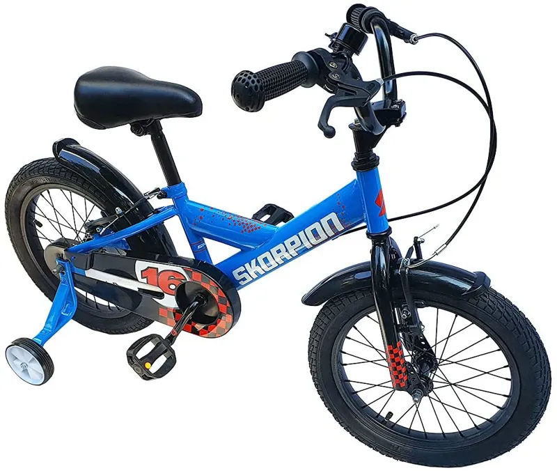 Skorpion Sam 16 Inch Wheel Kids Bike Blue-1