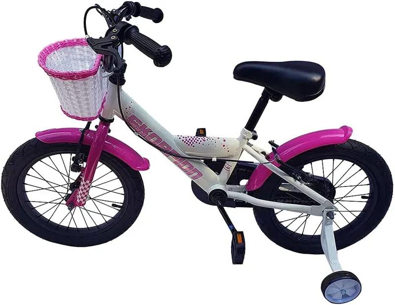 Skorpion Sally 16 Inch Wheel Kids Bike White Pink-1