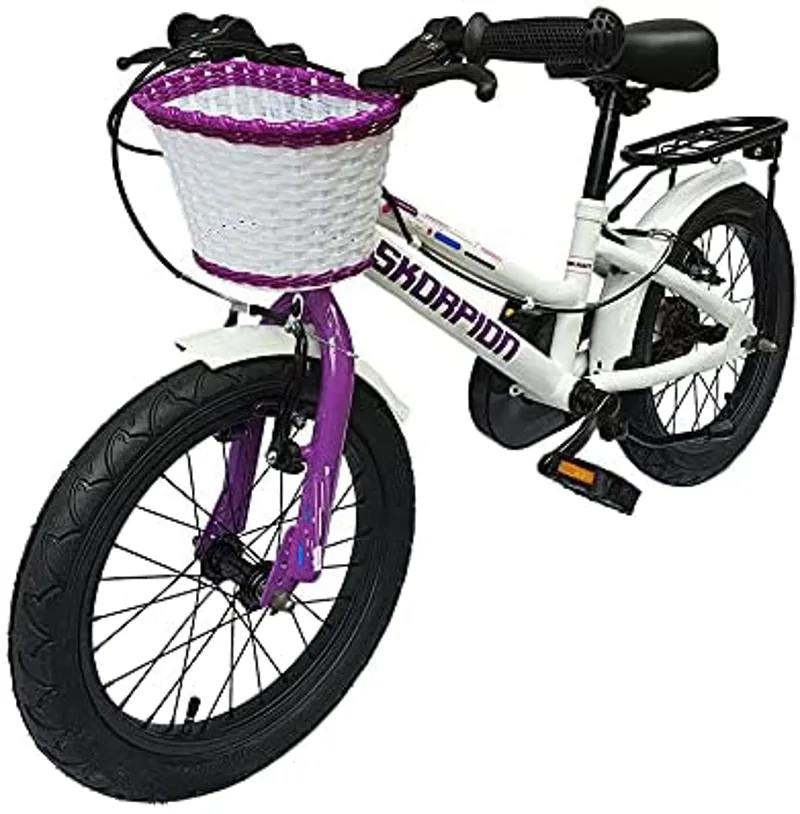 Skorpion Moonlight 16 Inch Wheel Kids Bike Purple White-2