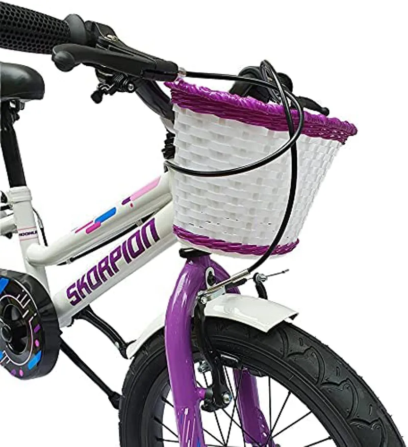 Skorpion Moonlight 16 Inch Wheel Kids Bike Purple White-1