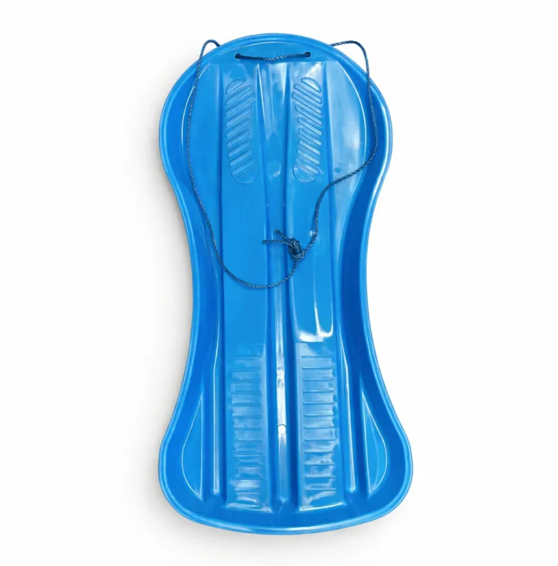 Great Christmas Present Plastic Toboggan Sledge Blue