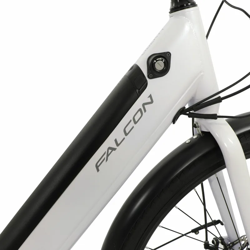 Falcon Liberty 700c Low Step Electric Hybrid Bike White 10.2Ah-3